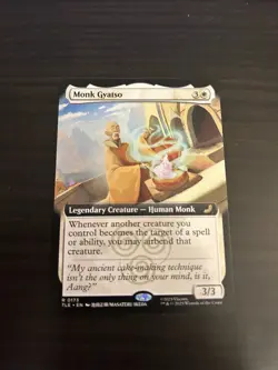 Magic: The Gathering (MTG) - Monk Gyatso (Extended Art) - (TLE) - Image 1