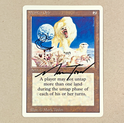 1x Vintage MTG Revised * WINTER ORB * Signed and Altered by Mark Tedin - Image 1