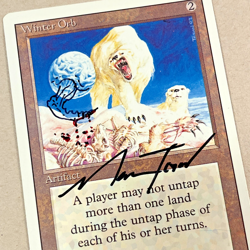 1x Vintage MTG Revised * WINTER ORB * Signed and Altered by Mark Tedin - Image 3