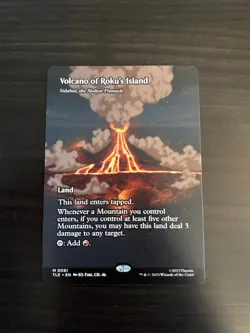 MTG - Volcano of Roku's Island - Valakut, the Molten Pinnacle (Borderless) - TLE - Image 1