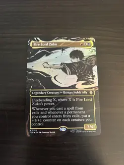 Magic: The Gathering (MTG) - FOIL Fire Lord Zuko (Borderless) - (TLA) - Image 1