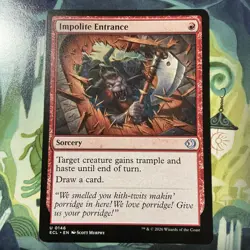 Impolite Entrance *Uncommon* Magic MtG x1 Lorwyn Eclipsed NP - Image 1