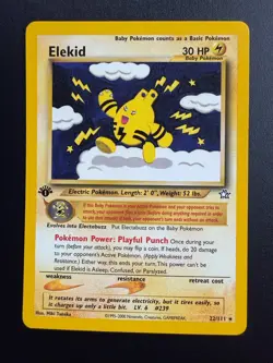 Elekid 22/111 Rare - Neo Genesis - First Edition - Pokemon WOTC - Image 1