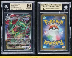 Rayquaza VMAX Japanese Pokemon Sword & Shield Blue Sky Stream (s7R) BGS 9.5 READ - Image 3