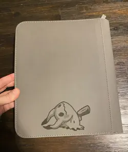 Pokemon 4 Pocket TOPLOADER Binder Mimikyu DUAL Laser Engraved/ Made To Order! - Image 4