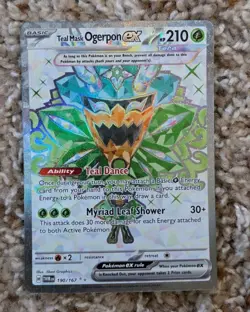 Teal Mask Ogerpon ex 190/167 Twilight Masquerade Full Art Pokemon TCG NM/MINT - Image 1