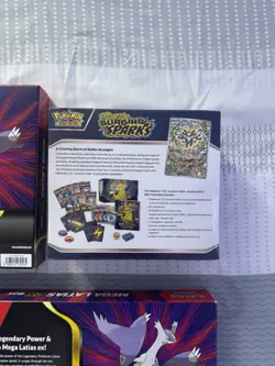 Pokemon Sealed Collection Lot - Surging Sparks ETB & 2 Mega Latias ex Boxes - Image 5