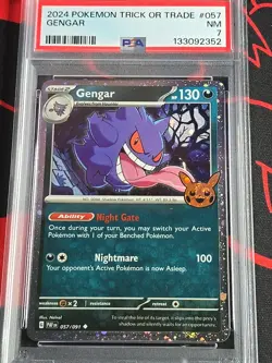 2024 POKEMON GENGAR PSA 7 TRICK OR TRADE # 057 - Image 1