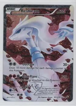 Reshiram Pokemon Black & White Legendary Treasures Radiant Collection #RC22 - Image 1