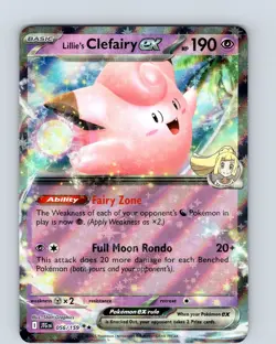 Pokemon Lillie's Clefairy EX Journey Together 056/159 Ultra Holo Double Rare NM - Image 1