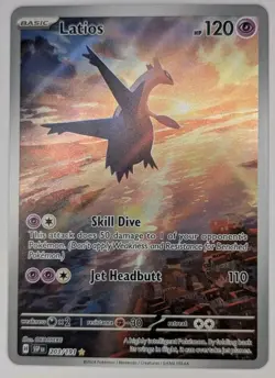 Latios 203/191 Pokemon TCG Scarlet & Violet Surging Sparks Illustration Rare NM - Image 1