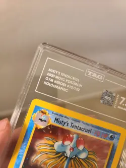 2000 POKEMON GYM HEROES MISTY'S TENTACRUEL HOLO TAG 7.5 SWIRL 10/132 - Image 2