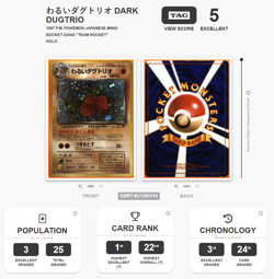 1997 Pokemon Rocket Gang Dark Dugtrio TAG 5 Japanese #051 Holo Excellent - Image 1