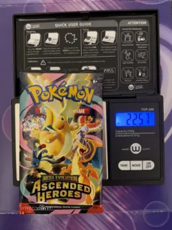 VERY HEAVY! 22.57g Pokemon TCG Ascended Heroes Booster Pack (SEALED) GOD PACKU! - Image 1
