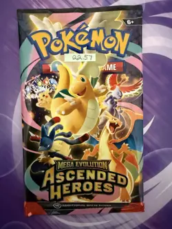 VERY HEAVY! 22.57g Pokemon TCG Ascended Heroes Booster Pack (SEALED) GOD PACKU! - Image 3