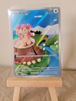 2025 Pokemon Full Art/Illustration Rare Holo Audino (151/086) Black Bolt (NM) - Image 1