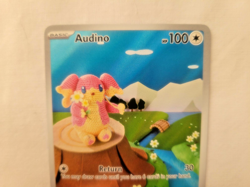 2025 Pokemon Full Art/Illustration Rare Holo Audino (151/086) Black Bolt (NM) - Image 4