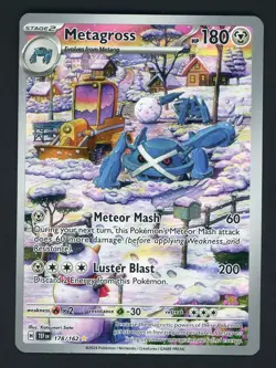 2024 Pokemon SV Temporal Forces TEF EN Metagross #178/162 - Image 1
