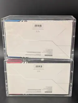2x Pokemon SV10.5 Black Bolt White Flare Sealed Booster Bundle Display W/Acrylic - Image 2