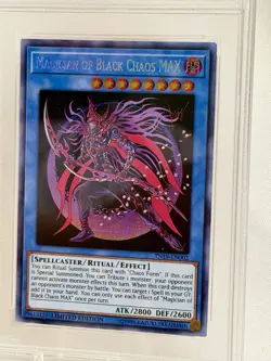 Yu-Gi-Oh Magician of Black Chaos Max Secret PSA 8 Near Mint Gold Sarcophagus Tin - Image 3