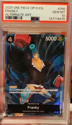 Namco Franky OP10-090 Royal Blood Alternate Art Foil Rare PSA 10 - Image 1
