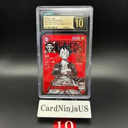 CGC PRISTINE 10 Luffy ST21-014 One Piece Magazine Weekly Shonen Jump Promo TCG - Image 1
