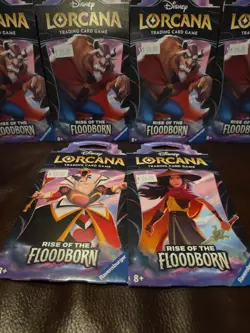 Disney Lorcana Rise of the Floodborn Sleeved Booster Pack Lot Of 6 New - Image 2