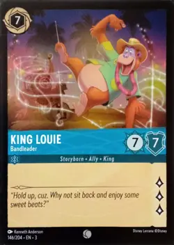 146/204 KING LOUIE BANDLEADER INTO THE INKLANDS COMMON DISNEY LORCANA CARD - Image 1