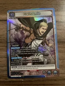 Union Arena TCG Erwin Smith UE10BT/AOT-1-002 SR NM - Image 1