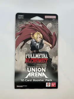 Union Arena Full Metal Alchemist Volume 1 sleeved Booster Pack UE09BT [12 Cards] - Image 1