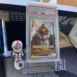 PSA 10 Gundam Heavyarms Arsenal Base TCG Card Parallel AB03-038p Foil Season 3 - Image 1