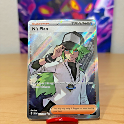 N's Plan 163/086 SV: Black Bolt - Pokemon Card - NM - Image 1
