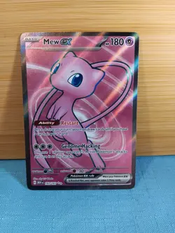 Pokemon Mew EX TCG Full Art Ultra Rare Holo Card 193/165 Scarlet & Violet 151 - Image 1