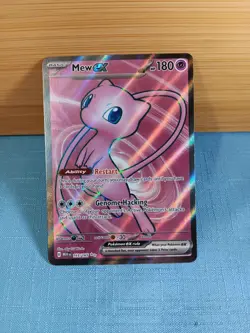 Pokemon Mew EX TCG Full Art Ultra Rare Holo Card 193/165 Scarlet & Violet 151 - Image 2
