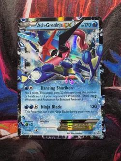 Pokemon TCG Ash-Greninja EX XY133 Holo Rare Promo Card NM/LP Condition - Image 1