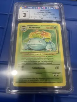Venusaur Base Set 2 Holo 18/130 CGC 3 Very Good WOTC Vintage 2000 Pokemon Card - Image 1