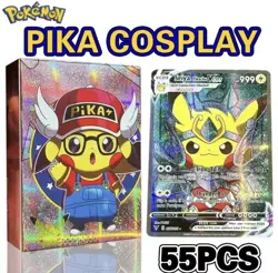 VCOS Pikachu Cosplay Complete Set – 55 Cards Sealed – Non-TCG Fan Art Collection - Image 2