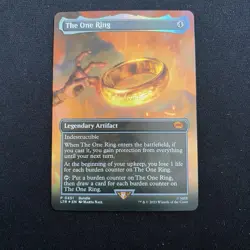 The One Ring MTG Card (Borderless FOIL) LOTR Bundle Promo - P0451 - Image 1