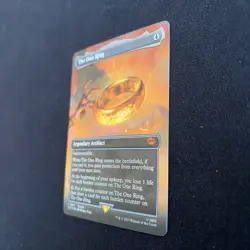 The One Ring MTG Card (Borderless FOIL) LOTR Bundle Promo - P0451 - Image 2