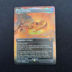 The One Ring MTG Card (Borderless FOIL) LOTR Bundle Promo - P0451 - Image 4