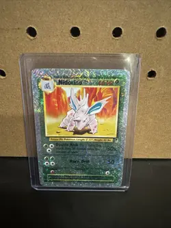 Nintendo Pokemon TCG Legendary Collection Nidorino 56/110 Reverse Holo Card 2002 - Image 1