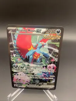 Roaring Moon EX Sir 251/182 Paradox Rift Holo Pokemon TCG Card NM Condition - Image 1