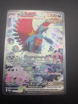 Roaring Moon EX Sir 251/182 Paradox Rift Holo Pokemon TCG Card NM Condition - Image 3