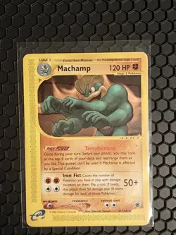 Machamp 51/165 Pokemon Expedition E Reader Series Vintage Card TCG 2002 - Image 1