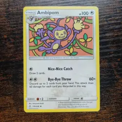 Ambipom 170/236 - NM SM Cosmic Eclipse - Pokemon 2019 Uncommon TCG Card - Image 1