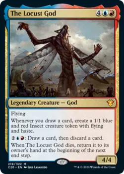 [1x] The Locust God Slight Play, English Commander 2020 MTG Magic - Image 1