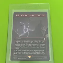 MTG *Call Forth the Tempest Full Art Foil X1* (NM) Lord of the Rings Commander - Image 1