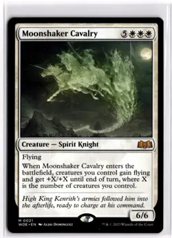Moonshaker Cavalry Wilds of Eldraine 21 LP x1 MTG Magic: the Gathering - Image 1