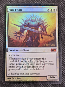 Magic The Gathering Sun Titan Promo MTG FOIL -- L32 - Image 1