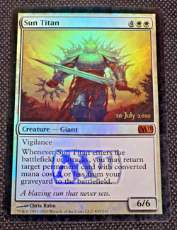 Magic The Gathering Sun Titan Promo MTG FOIL -- L32 - Image 2